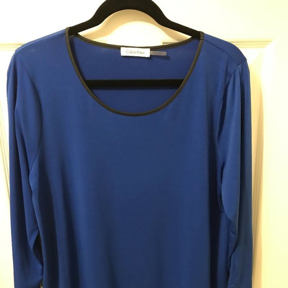 Top - Calvin Klein - Gorgeous Sapphire Blue - Picture 1 of 5